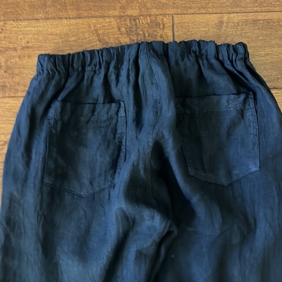Vic bee Linen Navy Pant Size M - Picture 5 of 14
